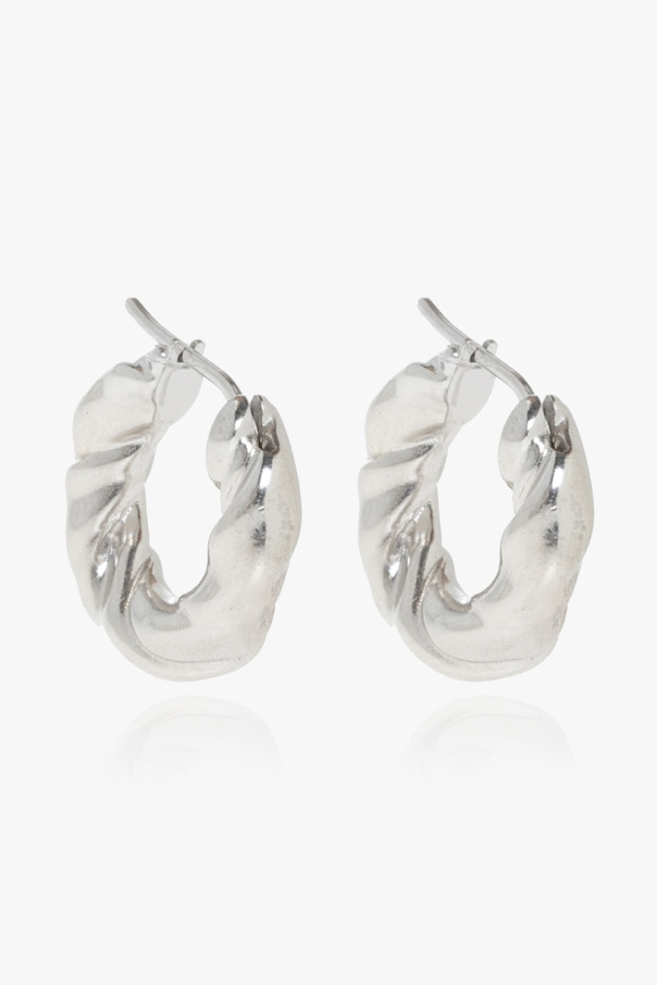 clip on, Women's earrings, Loewe, silver - long - AcmShops